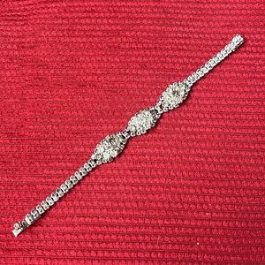 Vintage Bracelet - Bling Rhinestone Costume Jewelry